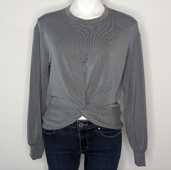 Sundry grey knotted long sleeve sweatshirt S - Picture 1 of 10